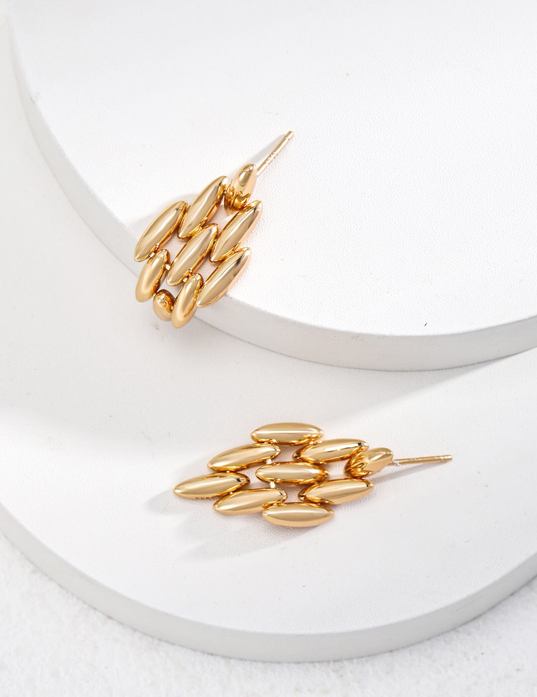 Oval Wheat Earrings-2