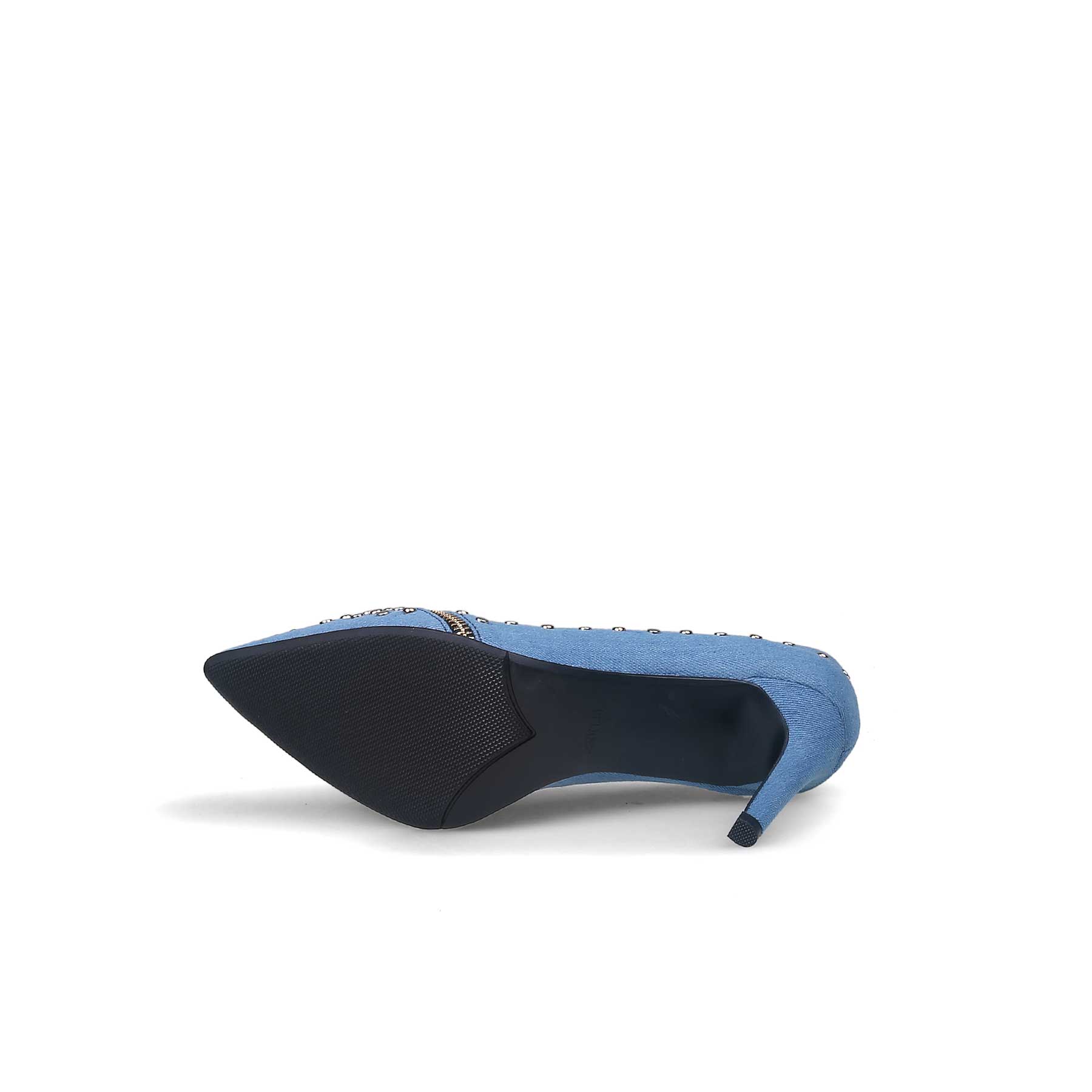 Bling Denim Pointed Toe Pumps-4
