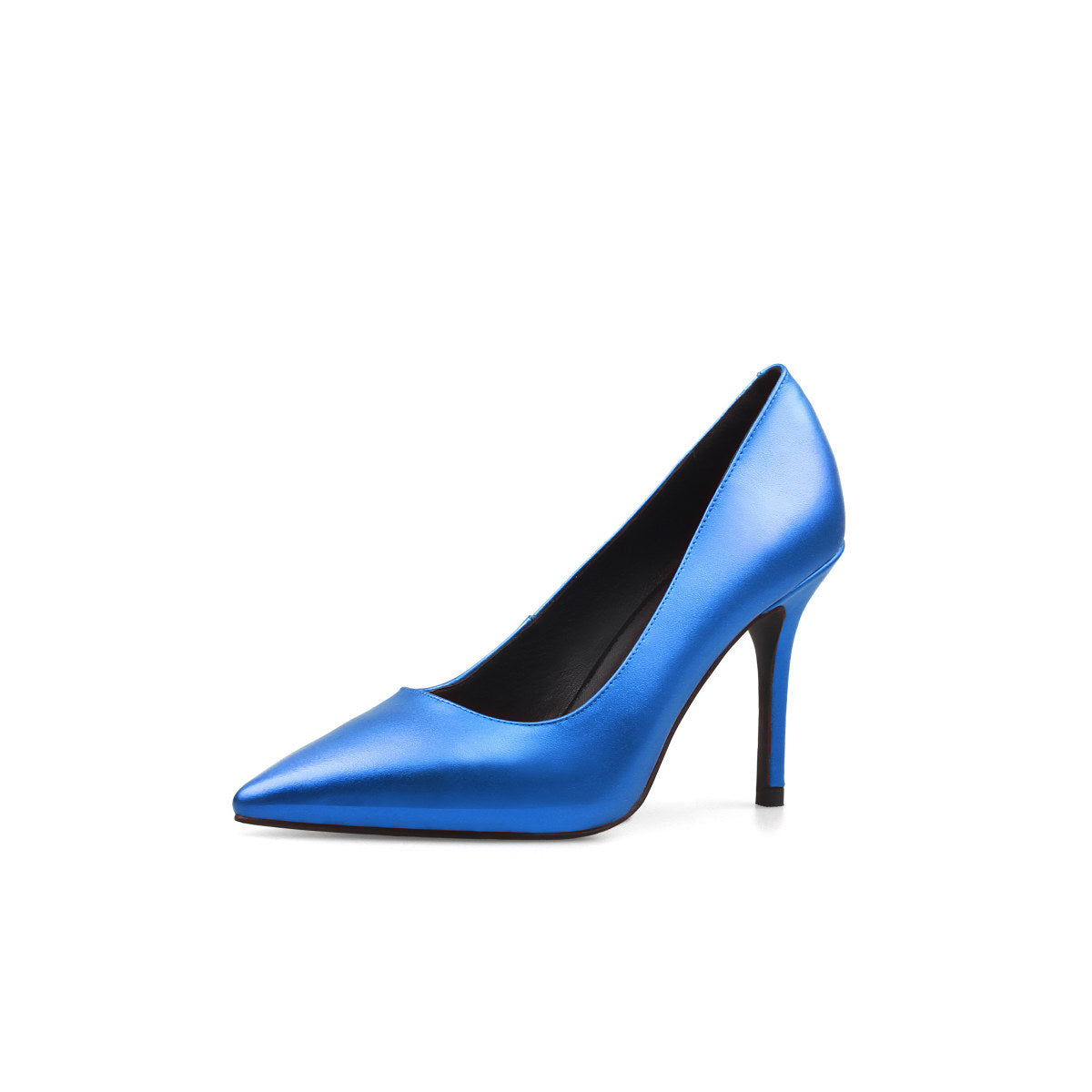 Premium Metallic Point Toe Pumps-1