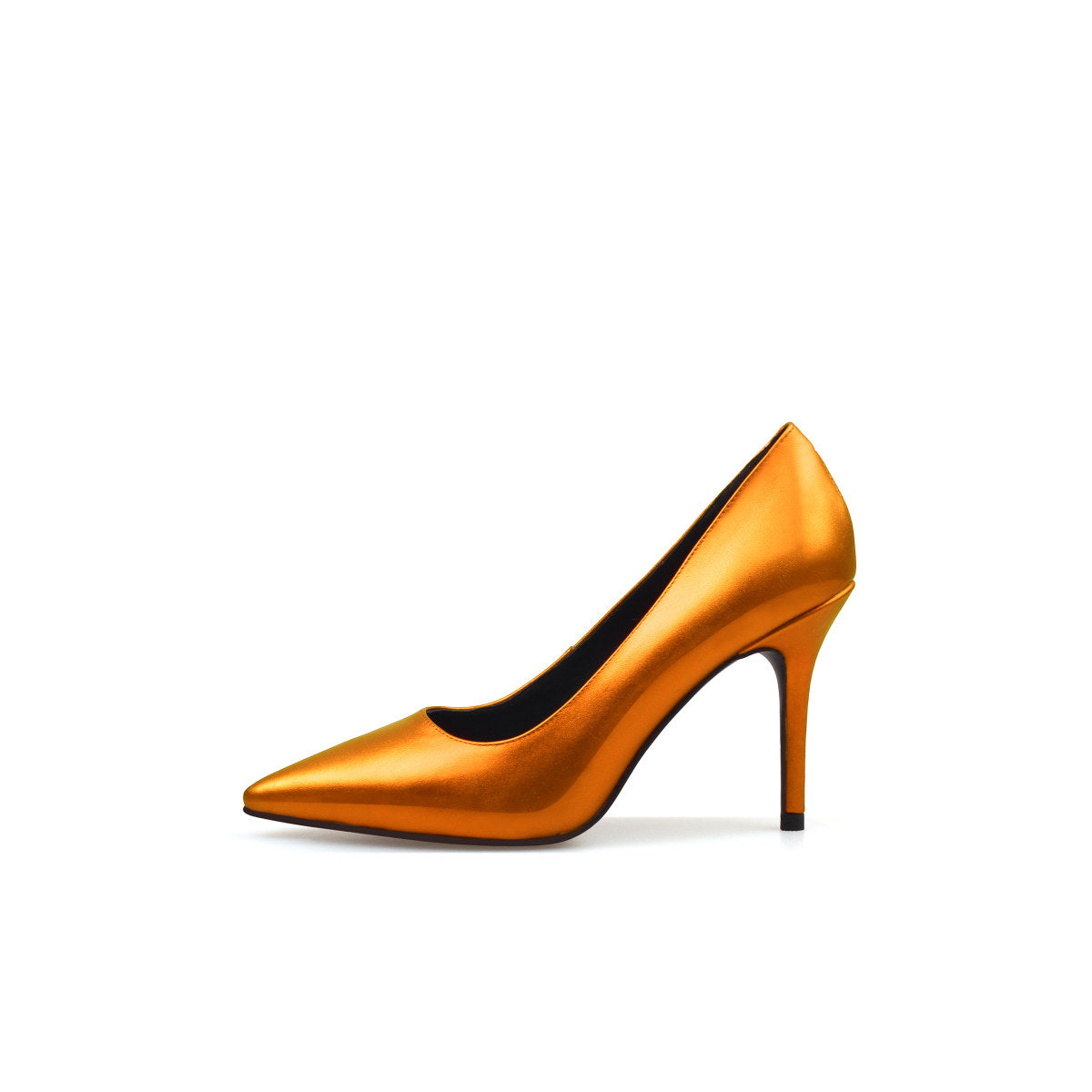 Premium Metallic Point Toe Pumps-5