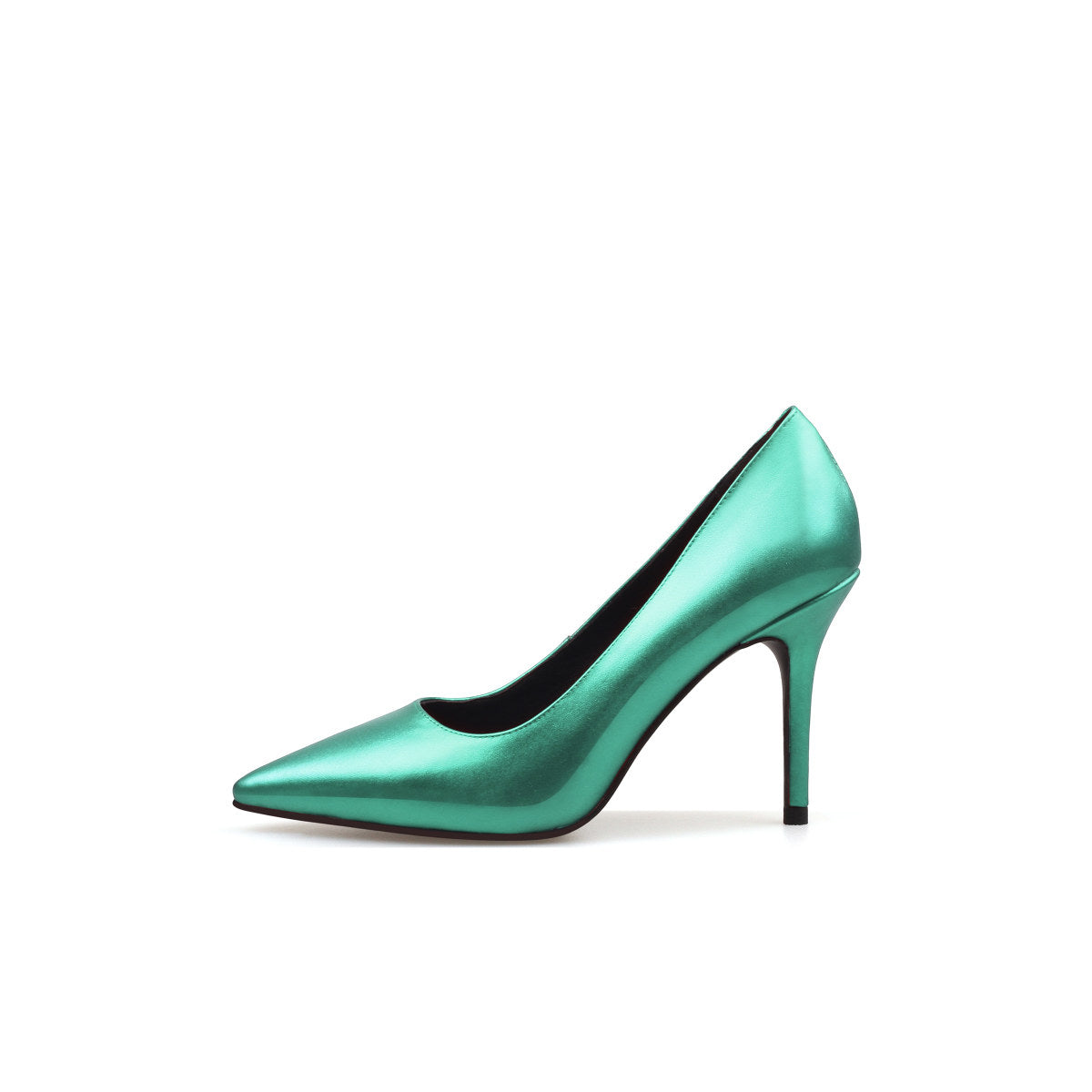 Premium Metallic Point Toe Pumps-6