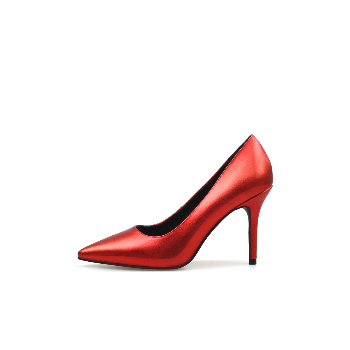 Premium Metallic Point Toe Pumps-9