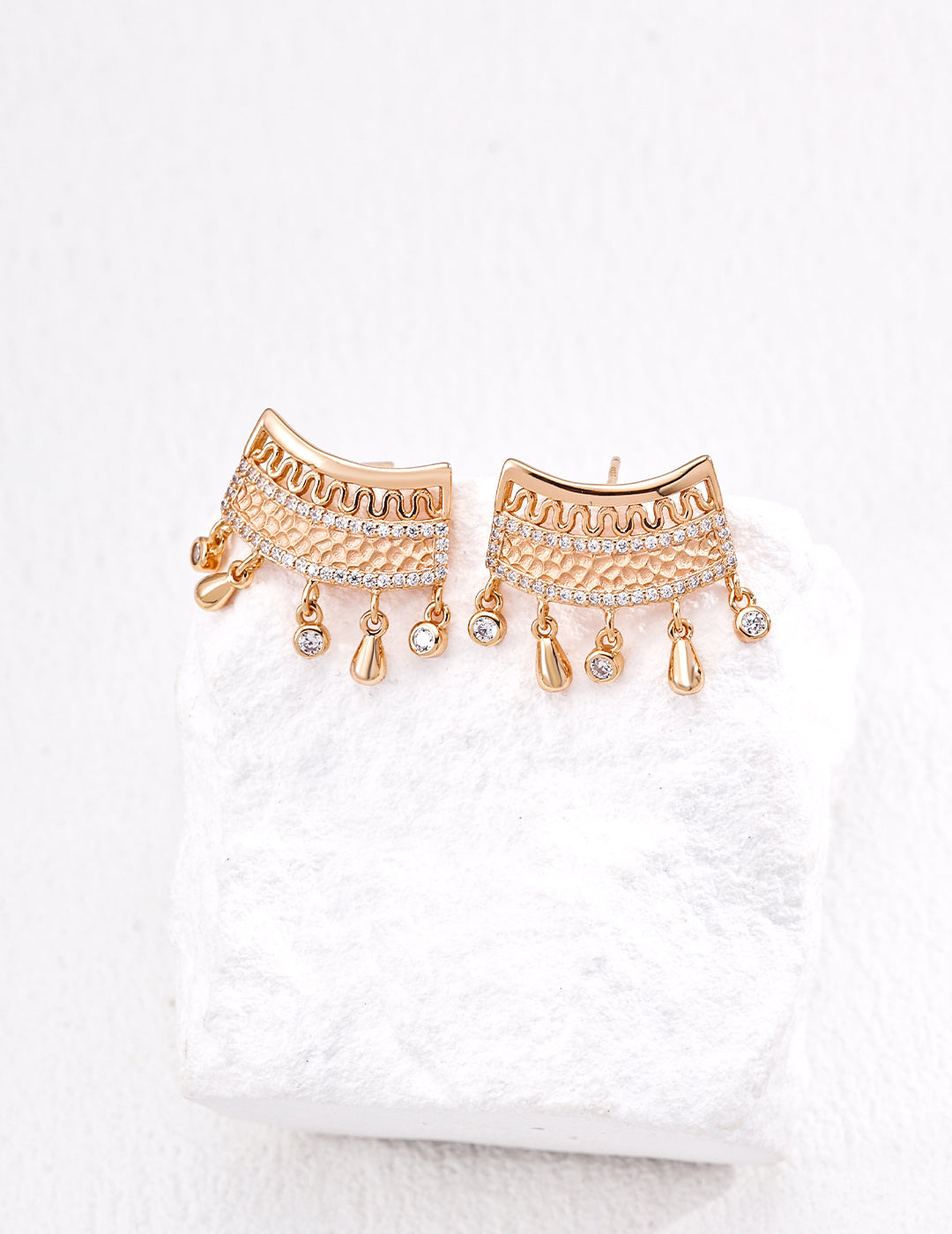 Vintage Zircon Earrings-1