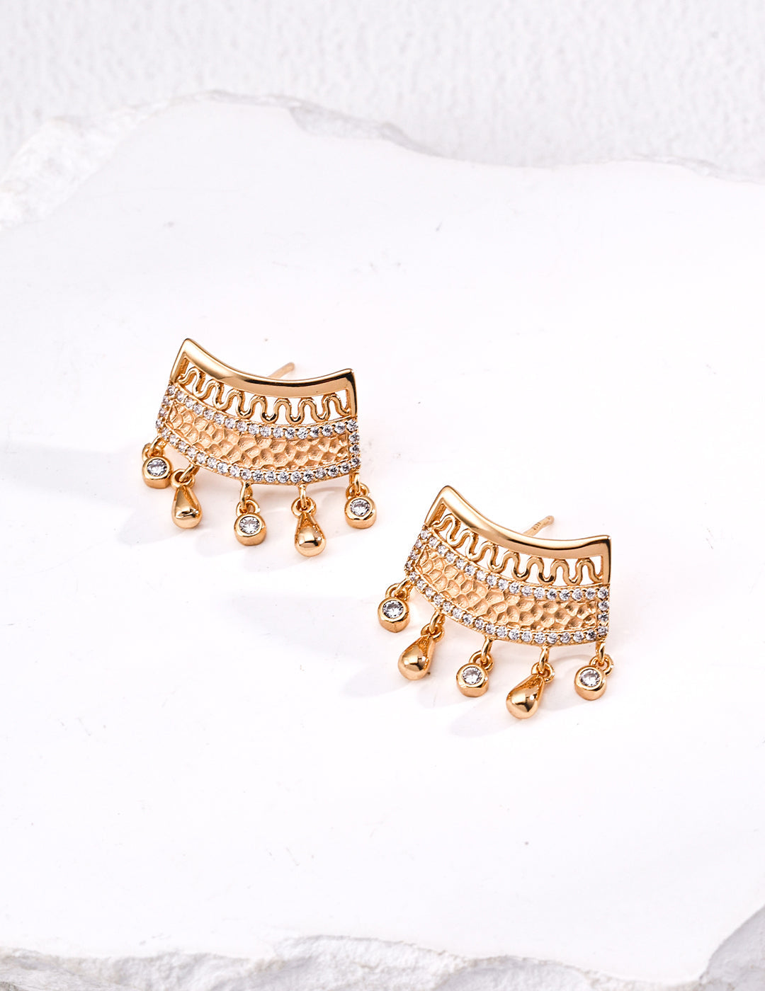Vintage Zircon Earrings-0